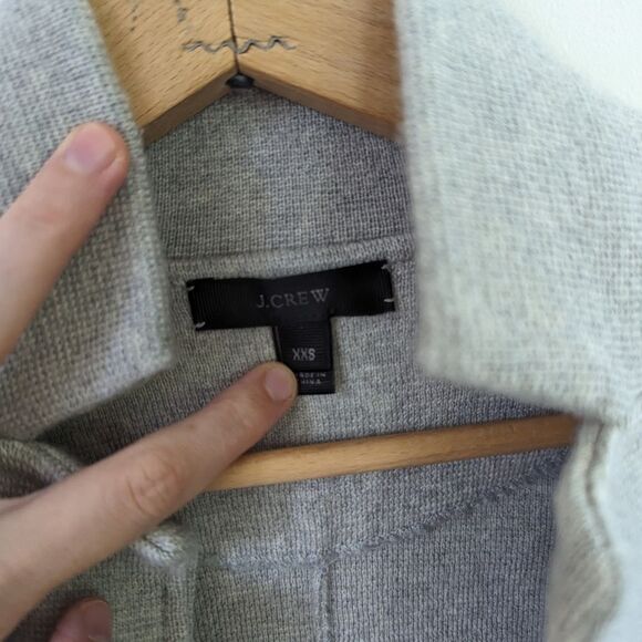 J.Crew Knit Button Up Sweater Merino Wool Cardigan XXS grey - Picture 2 of 7